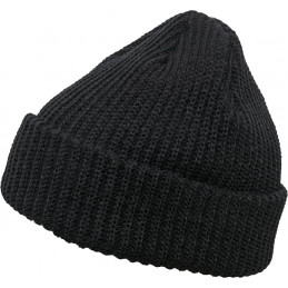 Flexfit Rib Beanie Mütze in black