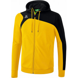 Erima Club 1900 2.0 Trainingsjacke mit Kaputze in gelb/schwarz