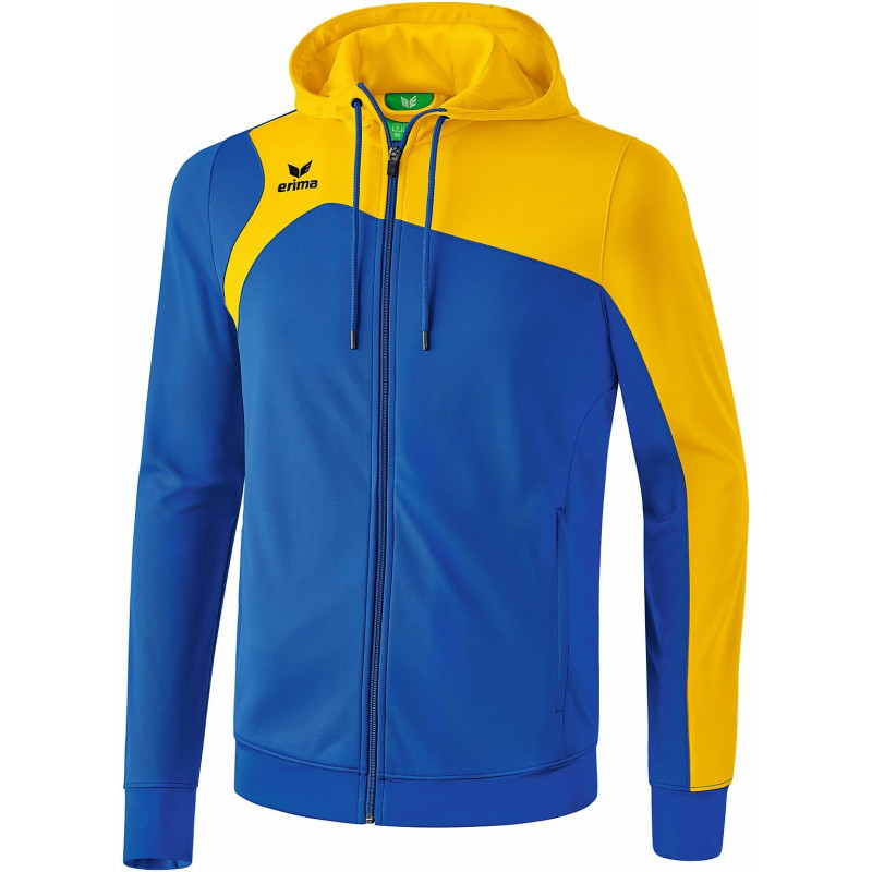 Erima Club 1900 2.0 Trainingsjacke mit Kaputze in new royal/gelb