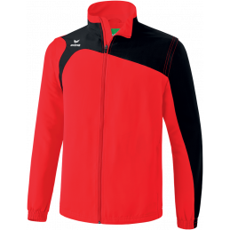 Erima Club 1900 2.0 Jacke Junior mit abnehmbaren Ärmeln in rot/schwarz