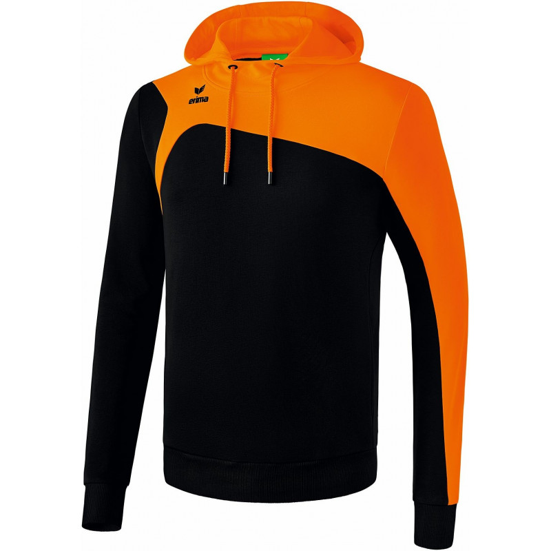 Erima Club 1900 2.0 Kapuzensweat in orange/schwarz