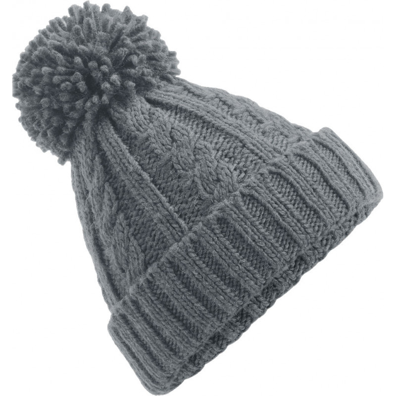 Beechfield Cable Knit Melange Beanie Mütze Kopfbedeckung