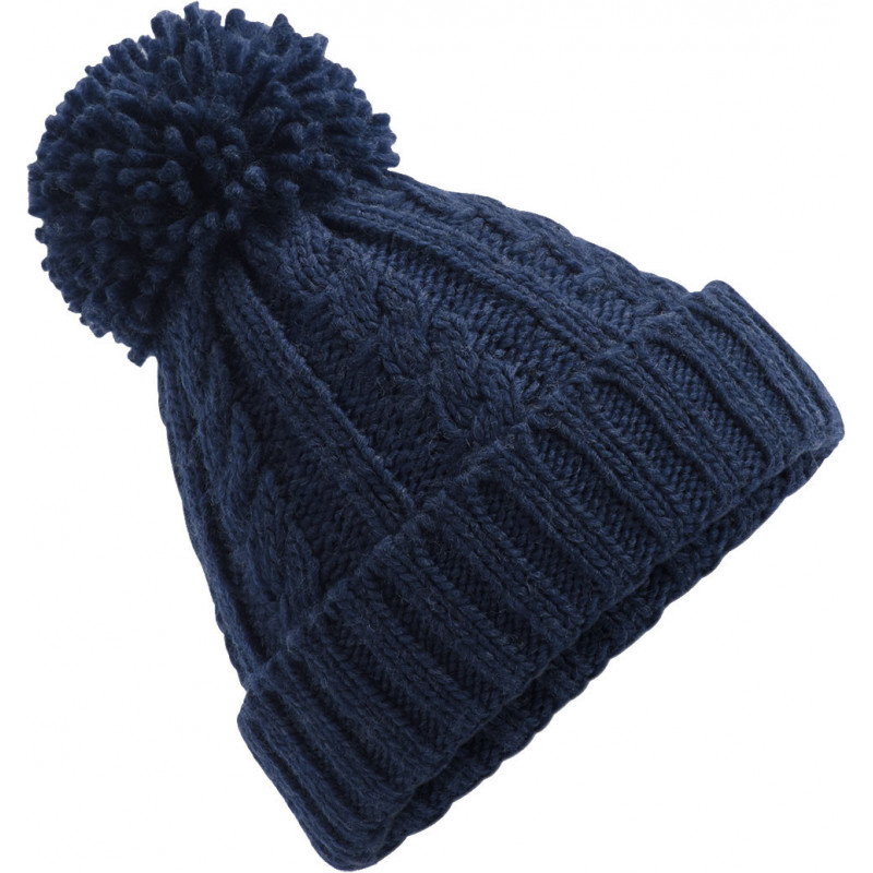 Beechfield Cable Knit Melange Beanie Mütze Kopfbedeckung