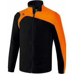 Erima Club 1900 2.0 Jacke mit abnehmbaren Ärmeln in orange/schwarz