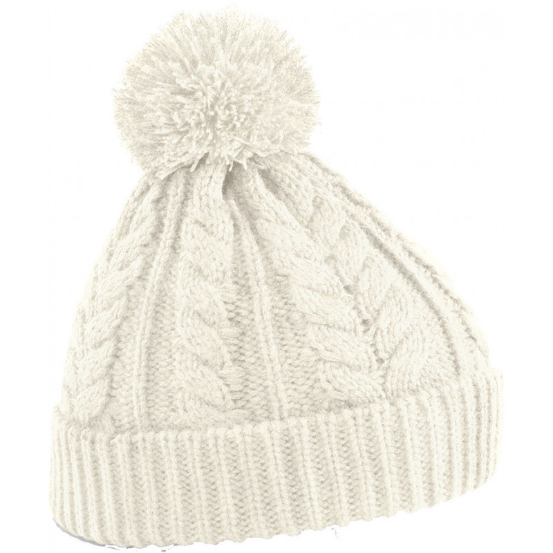 Beechfield Cable Knit Snowstar Beanie Mütze Kopfbedeckung