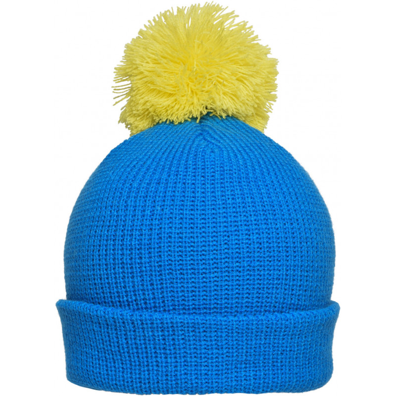 Myrtle Beach Pompon Hat With Brim Beanie Strickmütze Wintermütze Kopfbedeckung