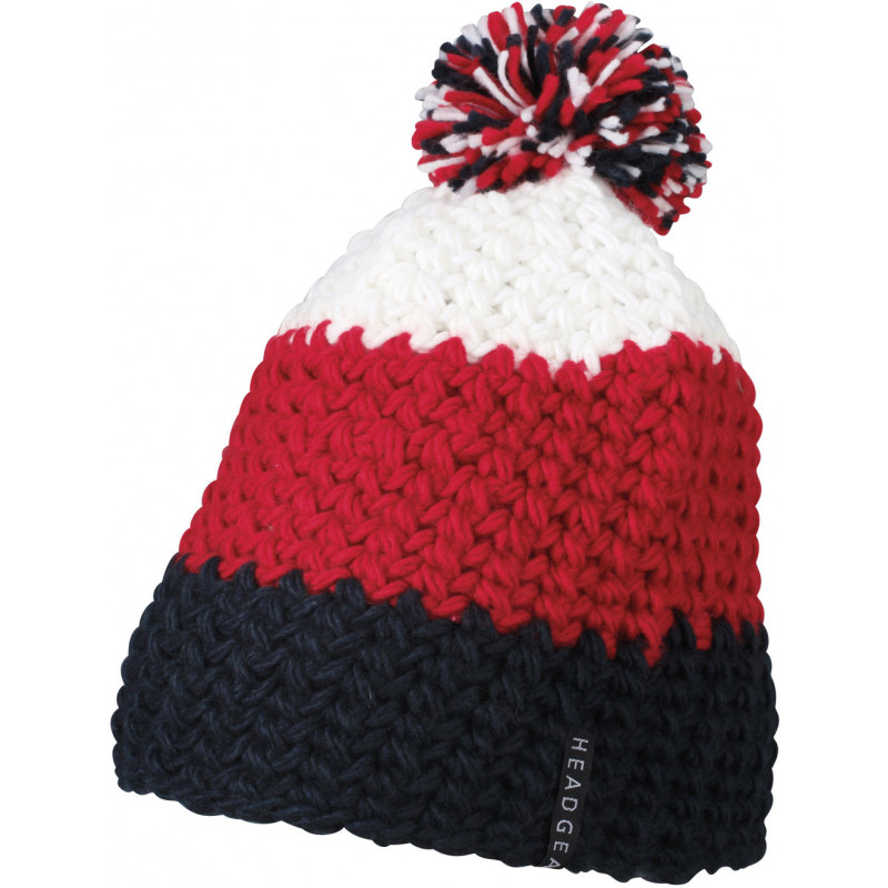 Myrtle Beach Crocheted Cap With Pompon Beanie Strickmütze Wintermütze Kopfbedeckung
