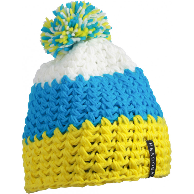 Myrtle Beach Crocheted Cap With Pompon Beanie Strickmütze Wintermütze Kopfbedeckung
