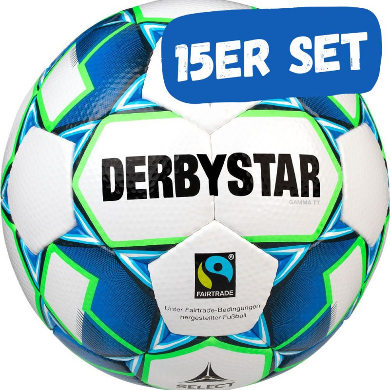 Derbystar Gamma TT Fussball (Wettspielball) 15er Set