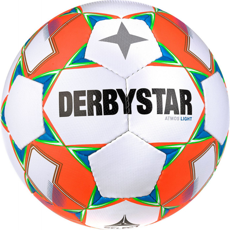 Derbystar ATMOS LIGHT AG Jugend-Trainingsball. Handgenäht.