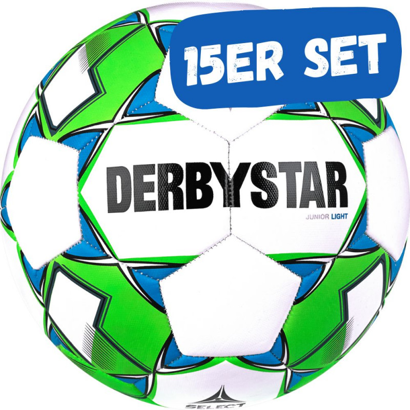 Derbystar JUNIOR LIGHT Jugend-Freizeitball. Maschinengenäht. 15er Set