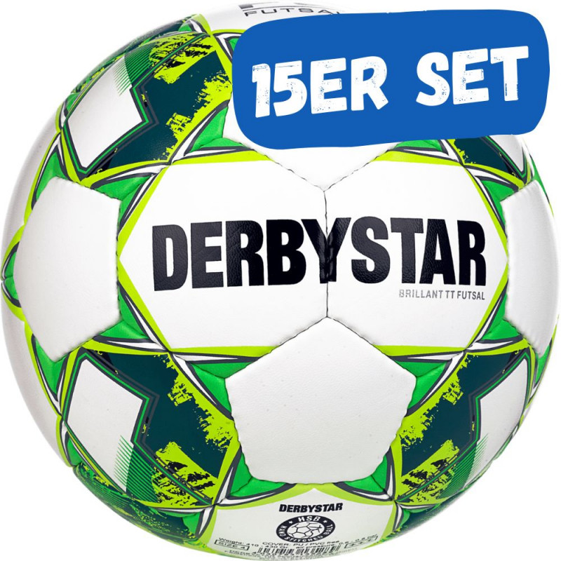 DerbystarBRILLANT TT FUTSAL Fussball 15er Set