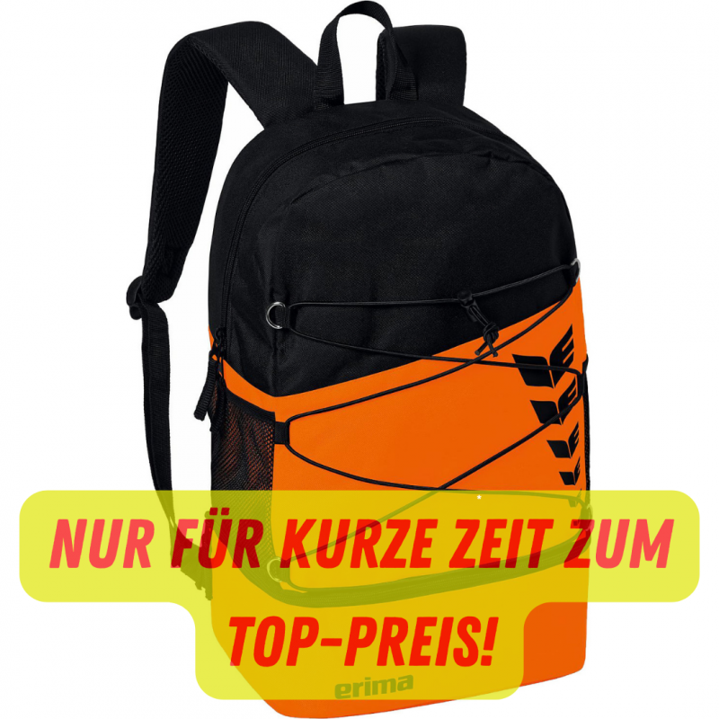 Erima Six Wings Rucksack orange/black