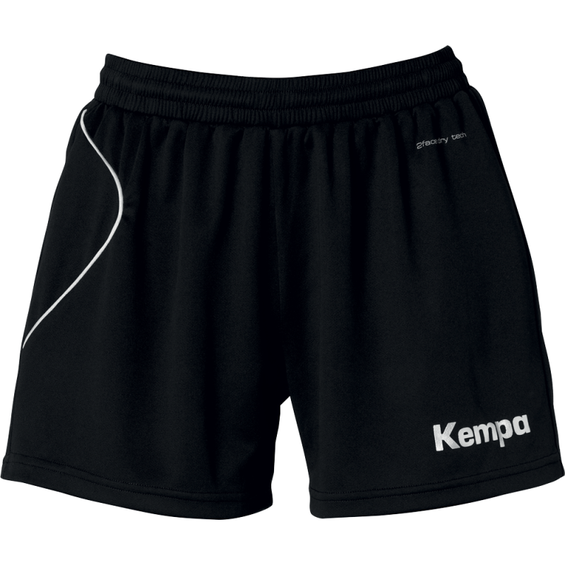 Kempa Curve Damen Shorts in deep blau/ fluo gelb