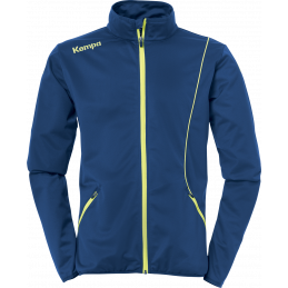 Kempa Curve Classic Junior Jacke in deep blau/fluo gelb