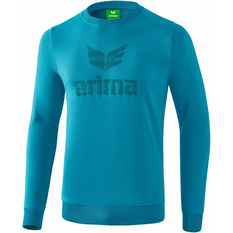 Erima Essential junior Sweatshirt in hellgrau melange/schwarz