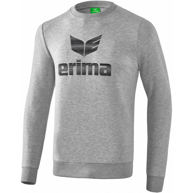 Erima Essential junior Sweatshirt in schwarz/grau