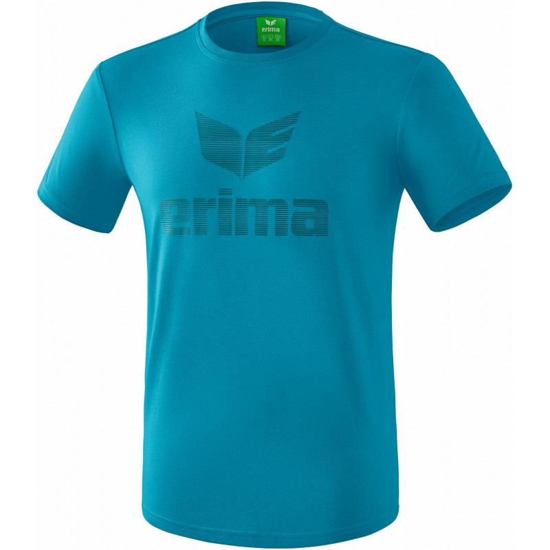 Erima Essential T-Shirt in hellgrau melange/schwarz