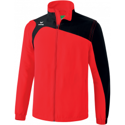 Erima Club 1900 2.0 Jacke mit abnehmbaren Ärmeln in rot/schwarz