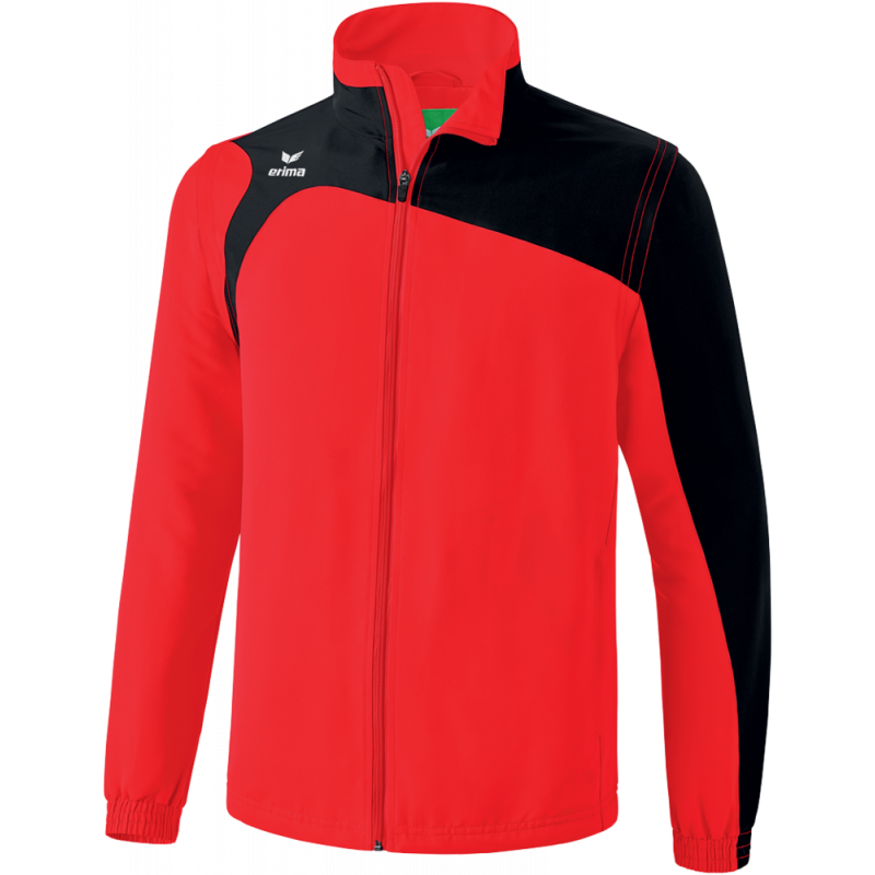 Erima Club 1900 2.0 Jacke mit abnehmbaren Ärmeln in rot/schwarz