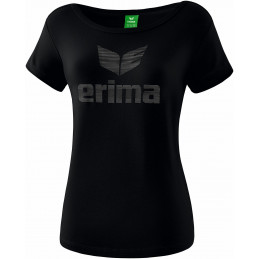 Erima Essential Damen T-Shirt in schwarz/grau