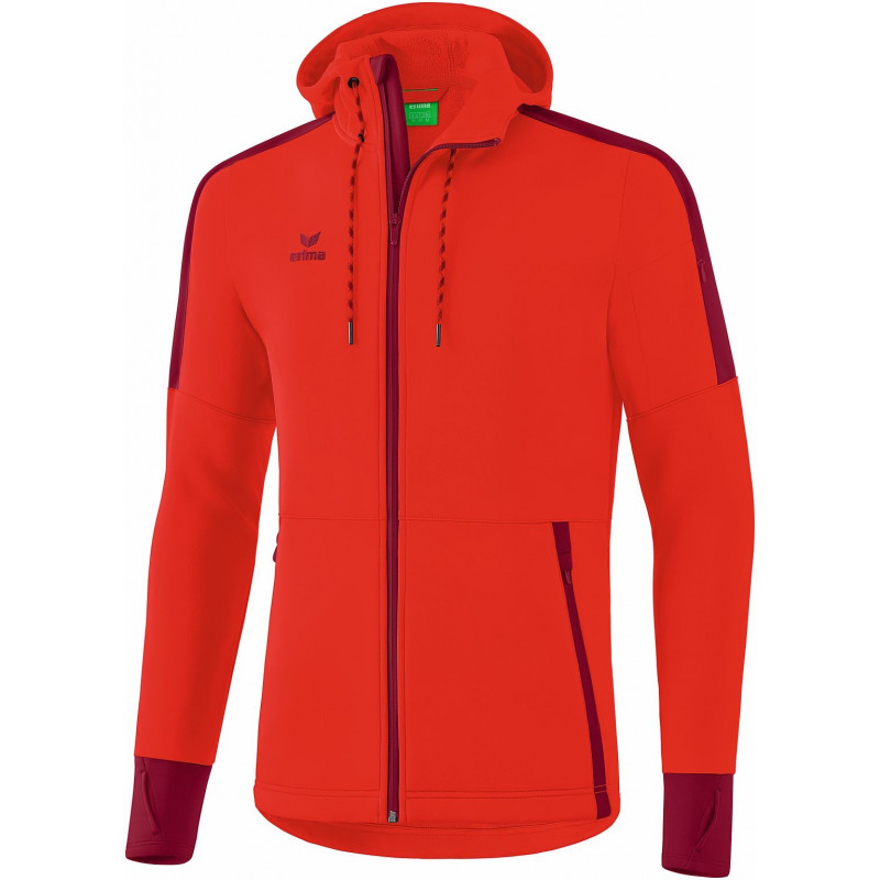 Erima junior Softshell Jacke in rot/bordeaux