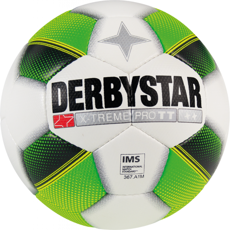 Derbystar X-Trema Pro TT Trainingsfussball in weiß/grün/gelb Größe 4 Farben  Allgemein weiß