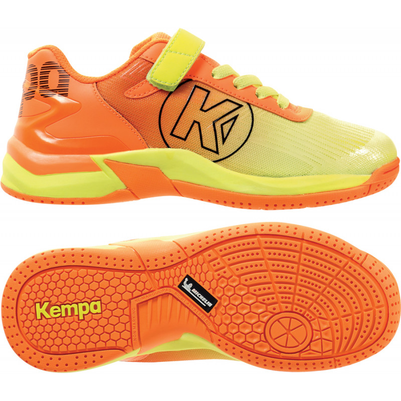 Kempa Handball Attack 2.0 Junior Handballschuhe Kinder fluo orange fluo gelb 
