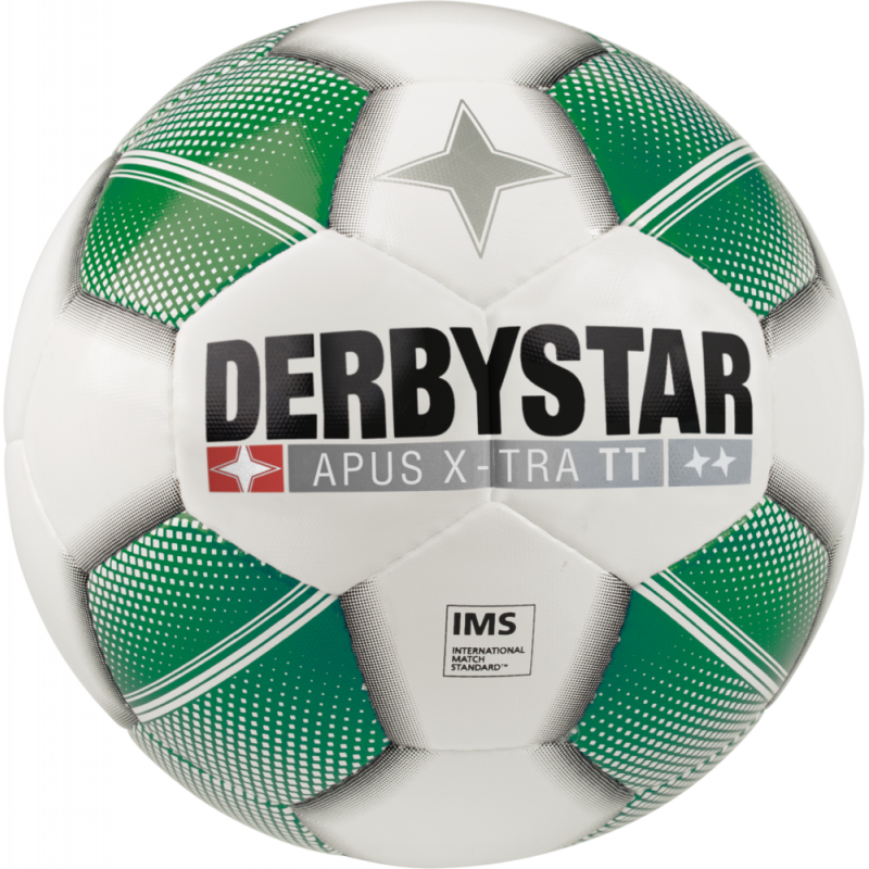 Derbystar Apus X-TRA TT Trainings-Fussball in weiß/grün