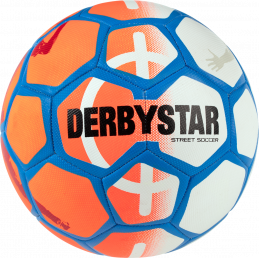 Derbystar Street Soccer Fussball in orange/weiß/blau