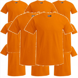 Promodoro Men`s Premium-T für Erwachsene 10er-Set in orange