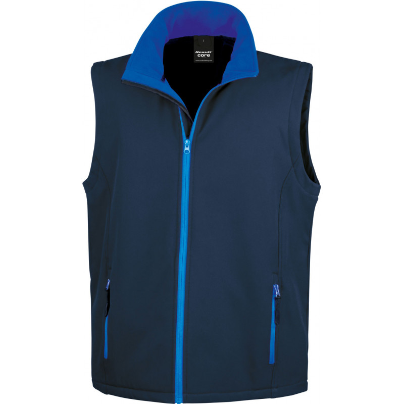 Result Herren 2-Lagen Softshell Gilet "Printable"
