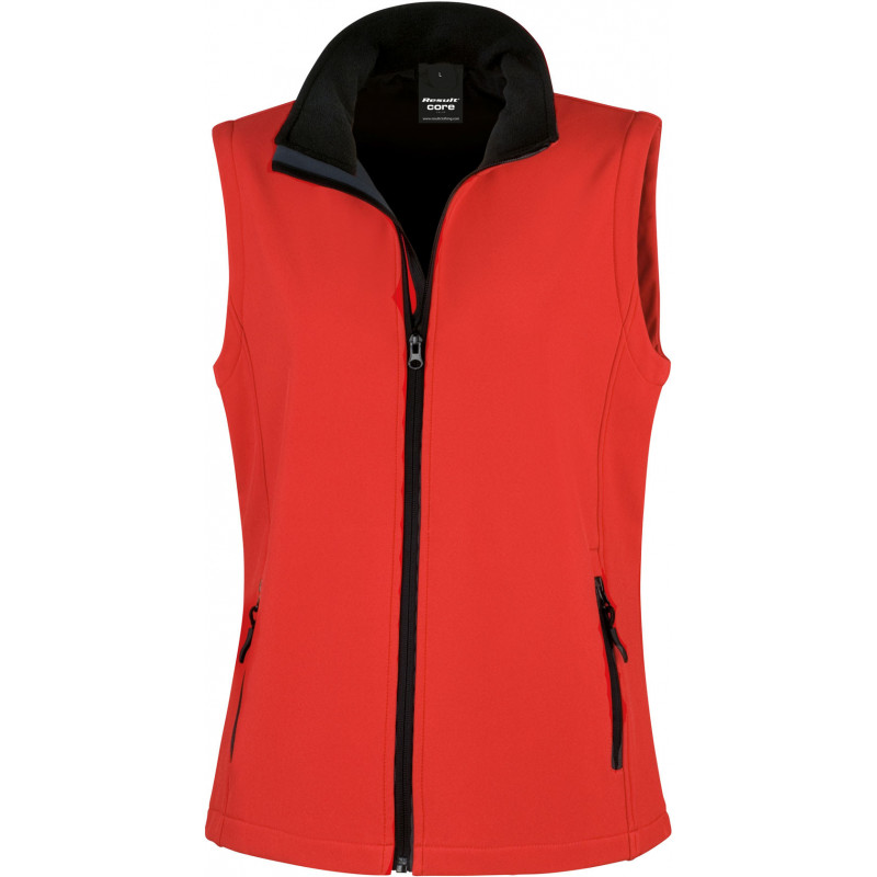 Result Damen 2-Lagen Softshell Gilet "Printable"