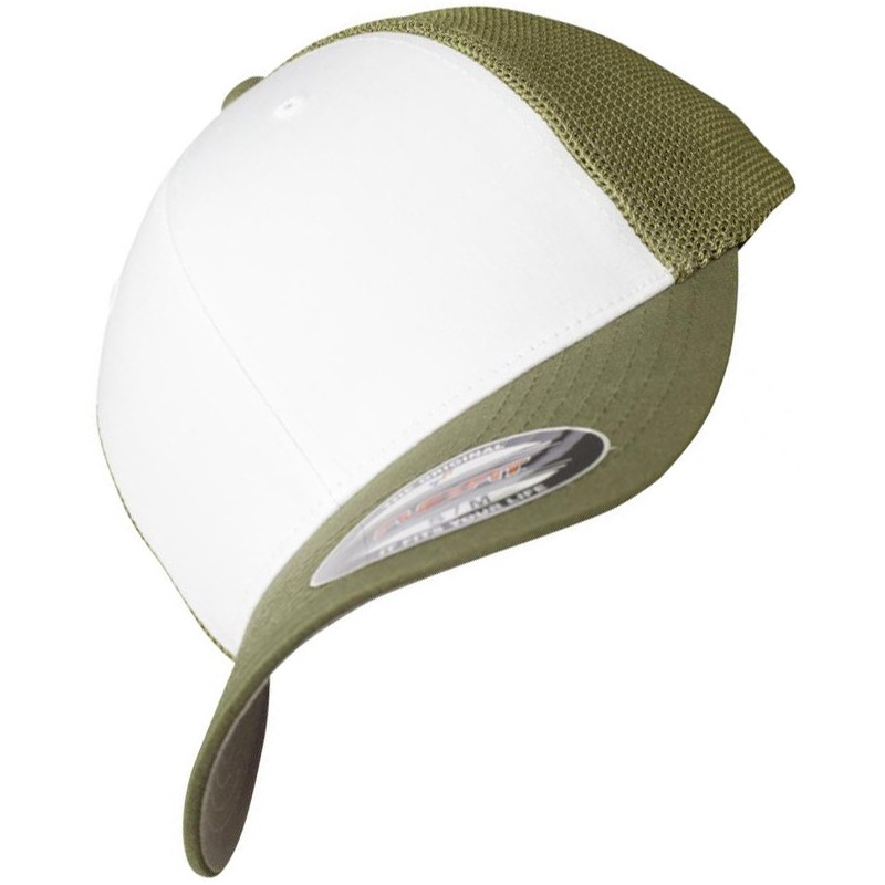 Flexfit  Mesh Colored Frond Kappe in buck/white