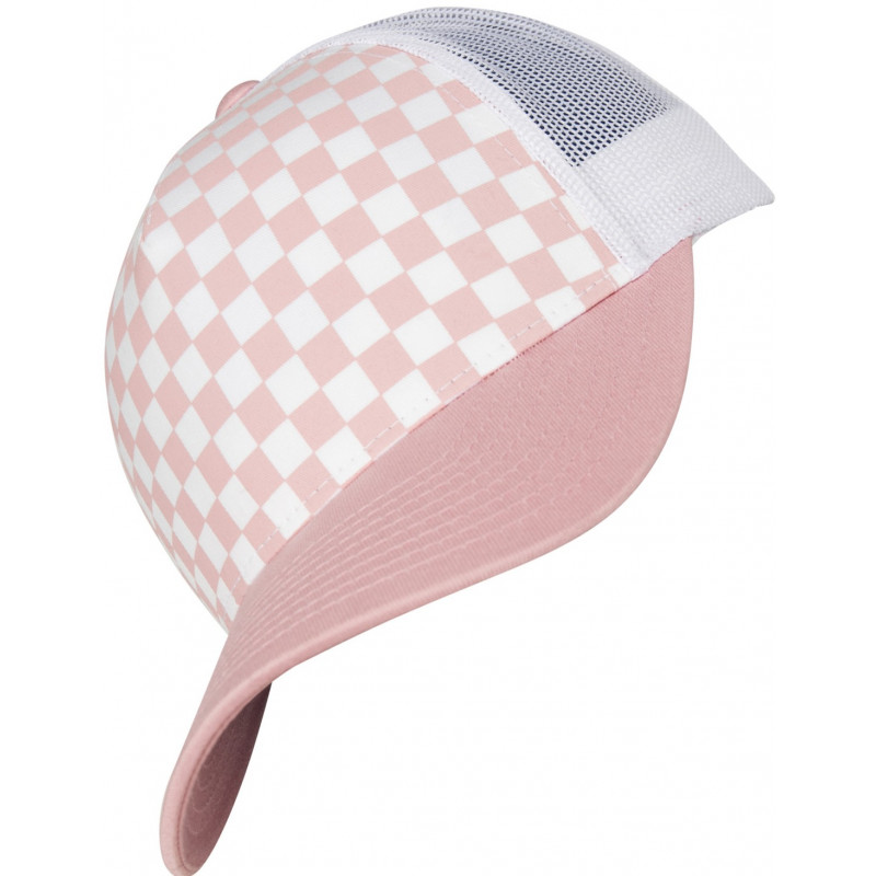 Flexfit Checkerboard Retro Trucker Kappe in lightrose/white