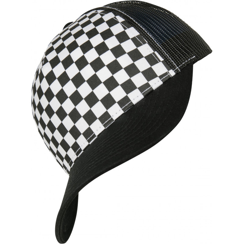 Flexfit Checkerboard Retro Trucker Kappe in black/white