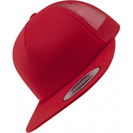 Flexfit Foam Trucker Kappe in red