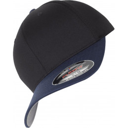 Flexfit Wooly Combed 2-Tone Kappe in black/navy