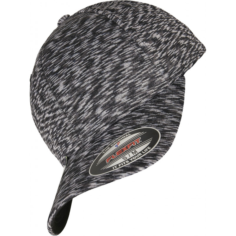 Flexfit Stripes Melange Kappe in darkgrey melange