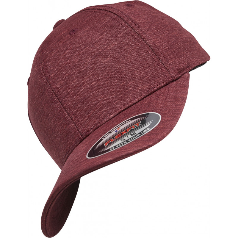 Flexfit Natural Melange Kappe in burgundy