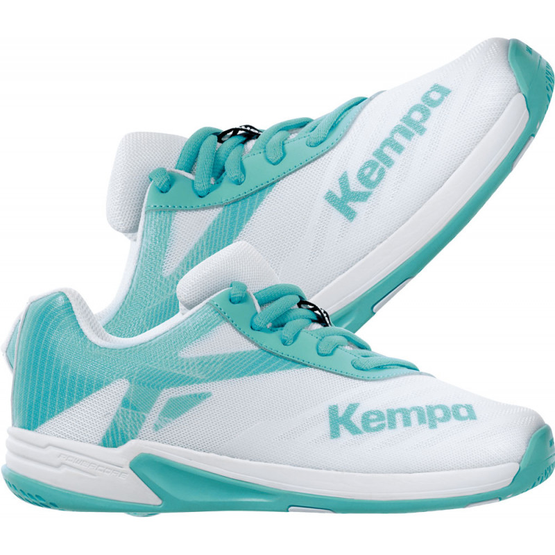 Kempa Wing 2.0 Junior mit Klettverschluss in weiß/aqua